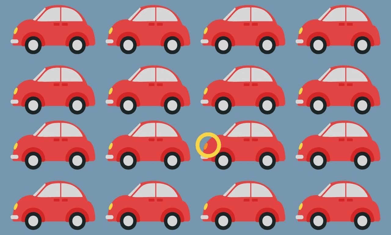 Solo il 5% può conquistare questo trovare la sfida dispari: individua l'auto unica in meno di 8 secondi - vero?