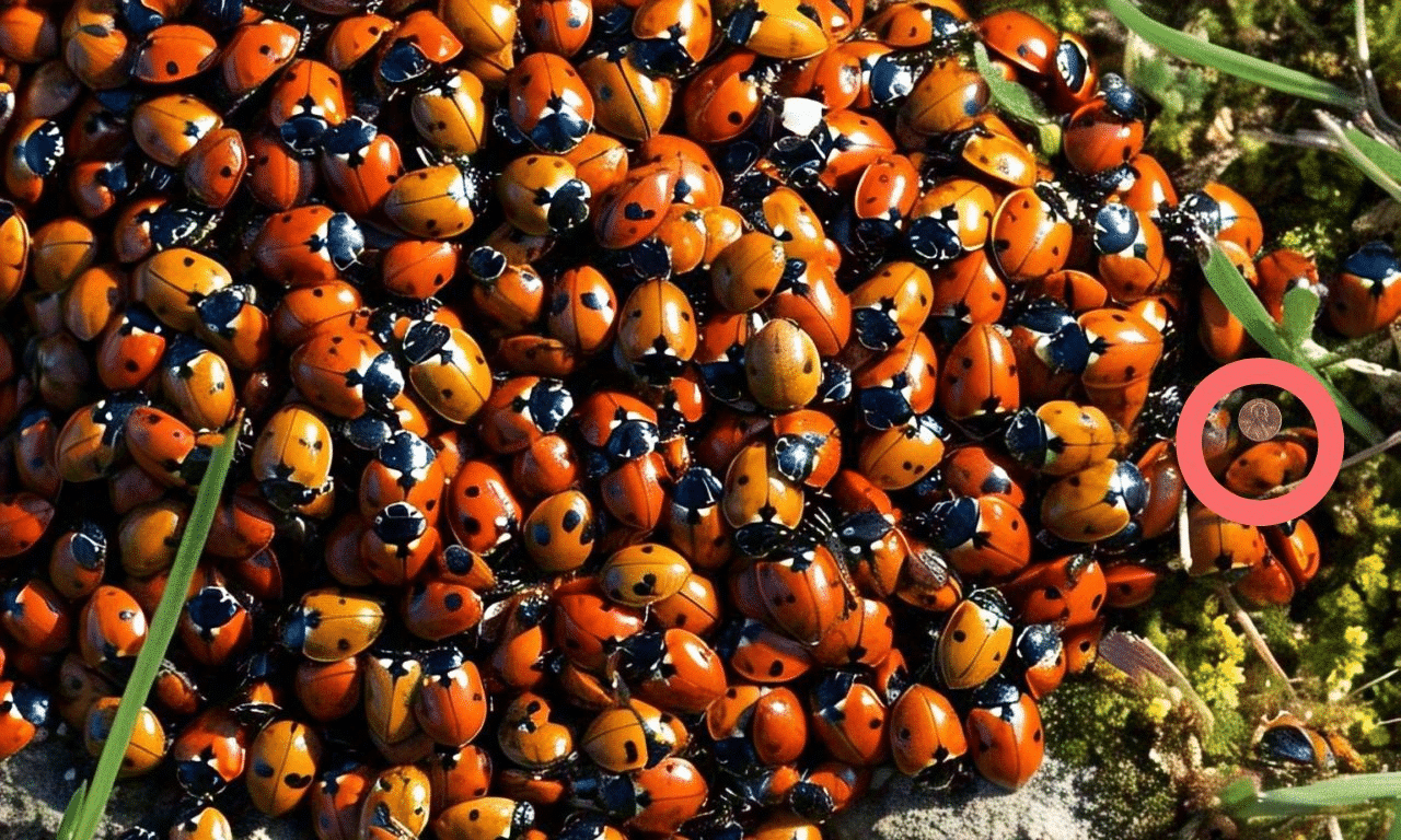 Trova The Coin Brain Teaser Challenge: individua la moneta nascosta tra le coccinelle in meno di 7 secondi per mostrare il tuo geniale QI!